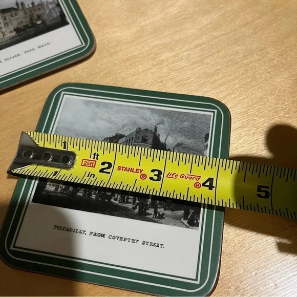 London Scenes Beverage Coasters Cork Backed Set of Set Of 6 England Vintage - Picture 6 of 7